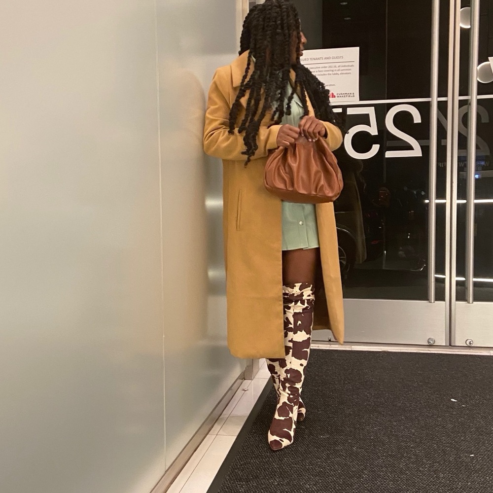 Steve Madden Cow Print Boots